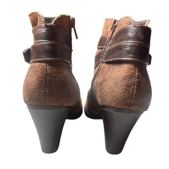 MADDEN GIRL Women’s Strappy Brown Bootie Size 8.5 (Sulley) Vegan Leather Boho - Picture 8 of 12